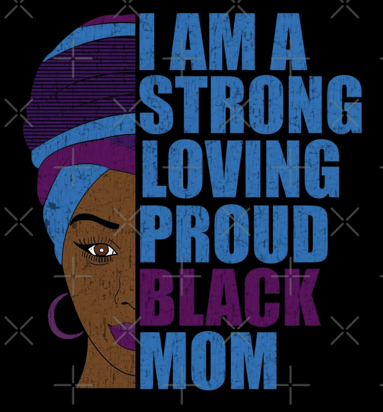 African American Mom Black Woman Art