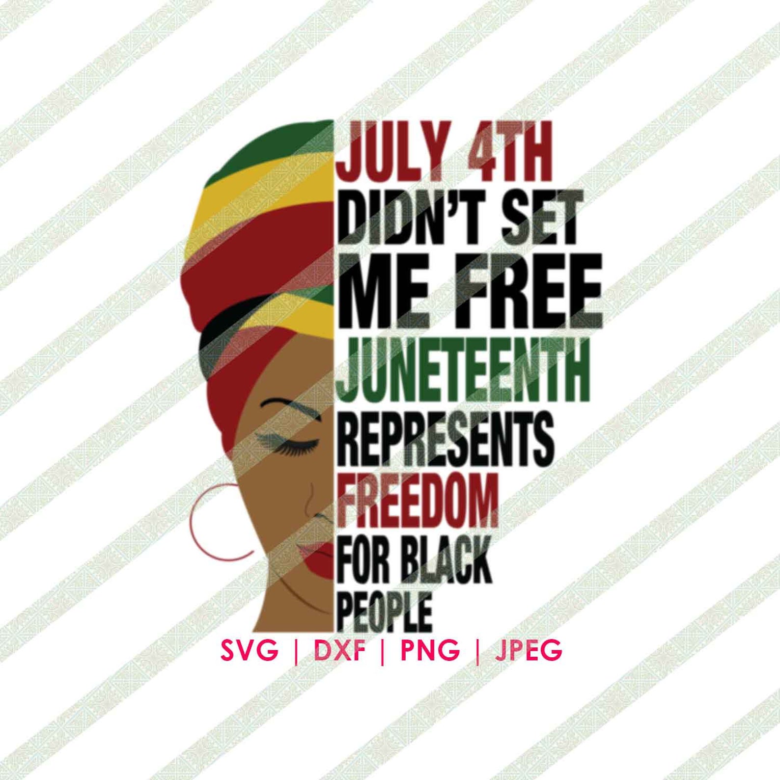July 4th Didn't Set Me Free Juneteenth SVG