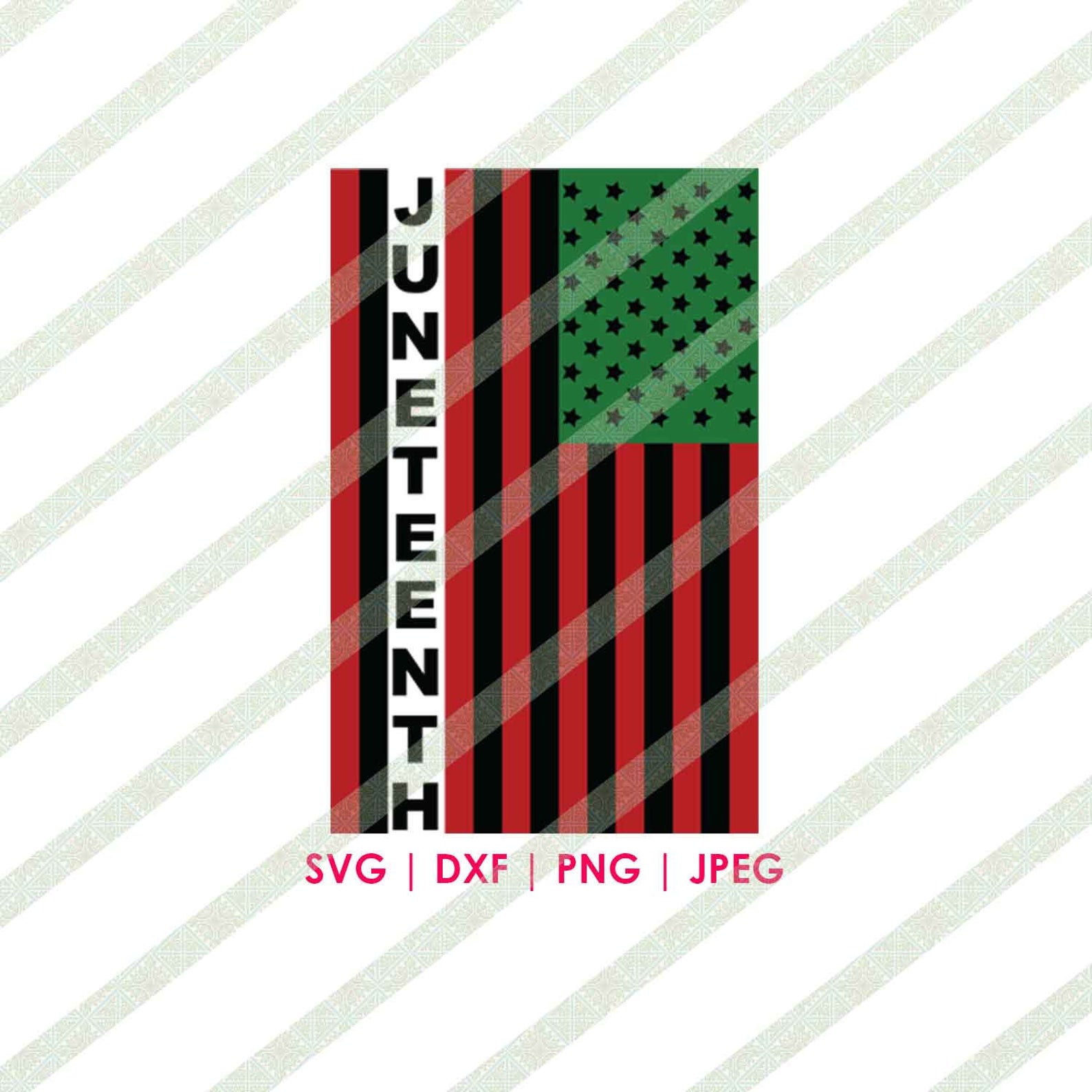Juneteenth Flag SVG