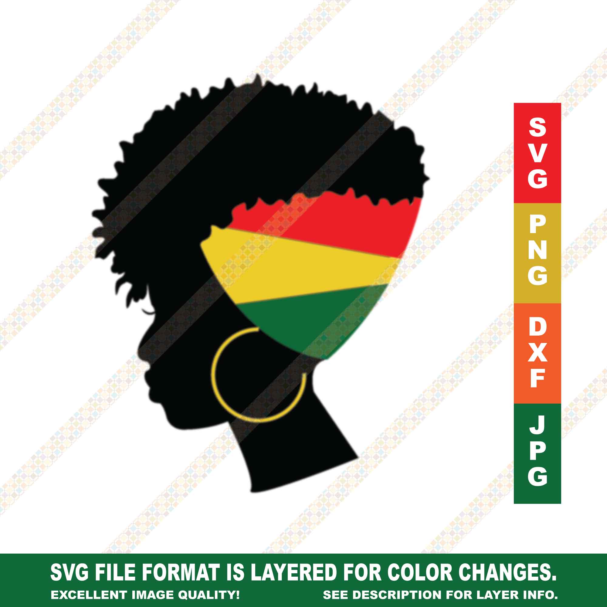 Jamaican Woman SVG