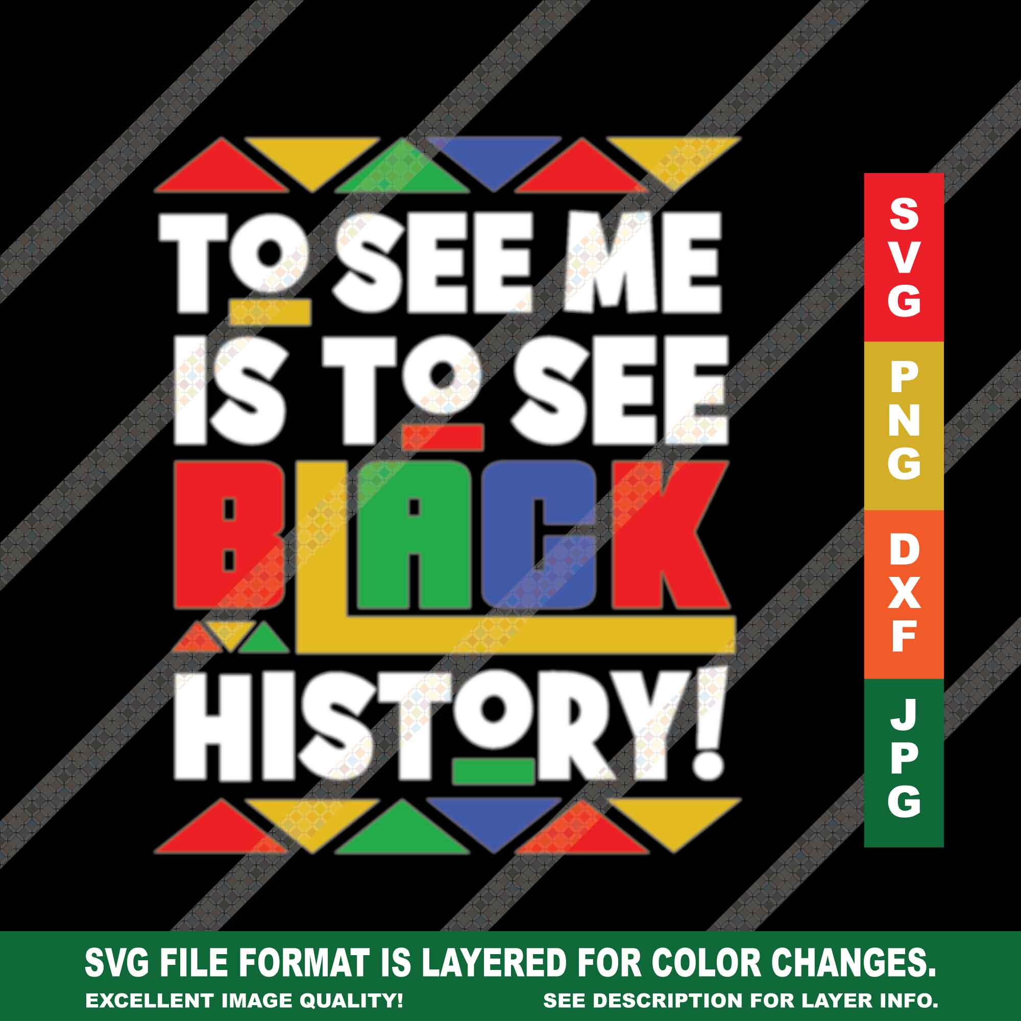 To See Me is To See Black History SVG