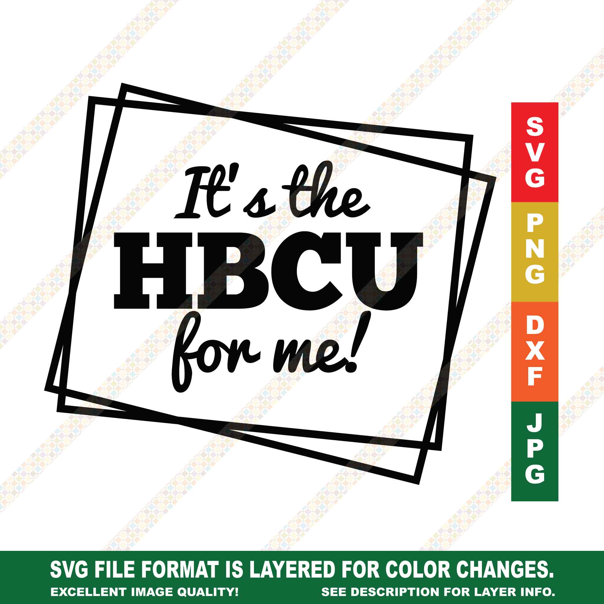 It's The HBCU For Me Boxes SVG