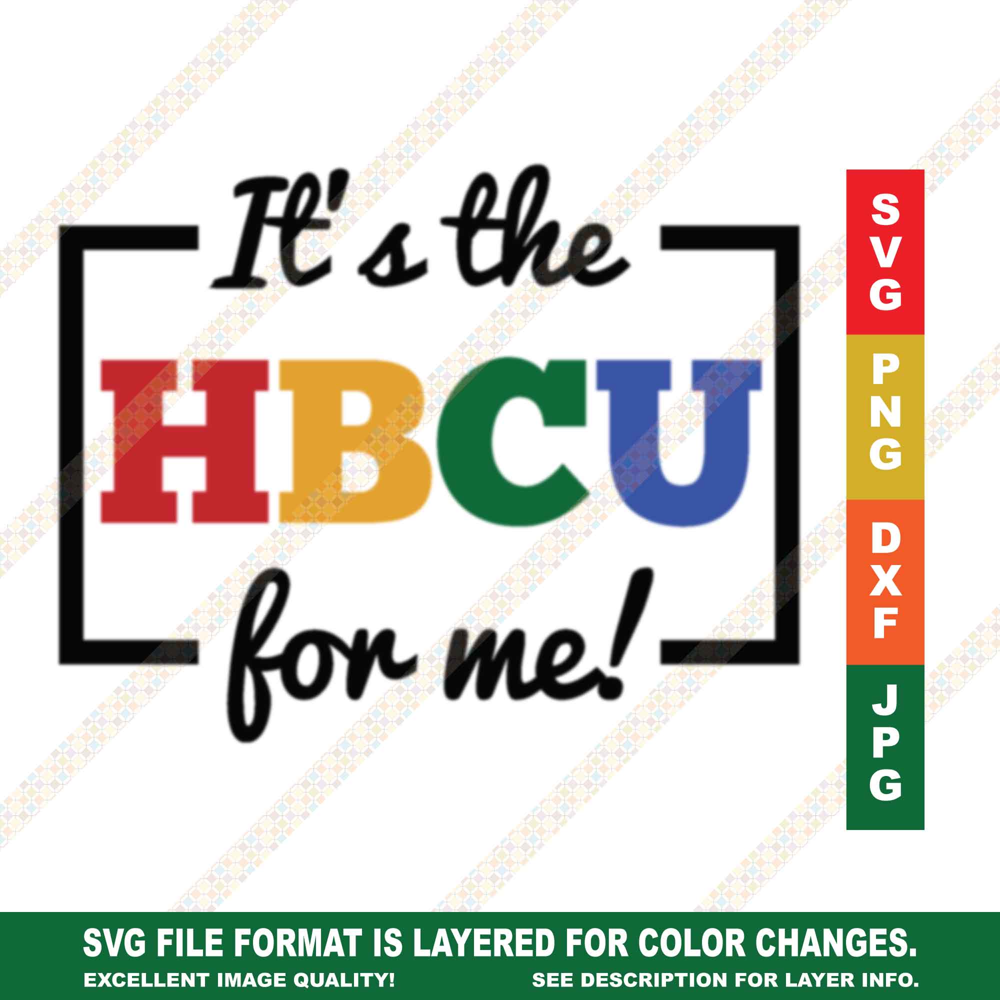 It's The HBCU For Me SVG