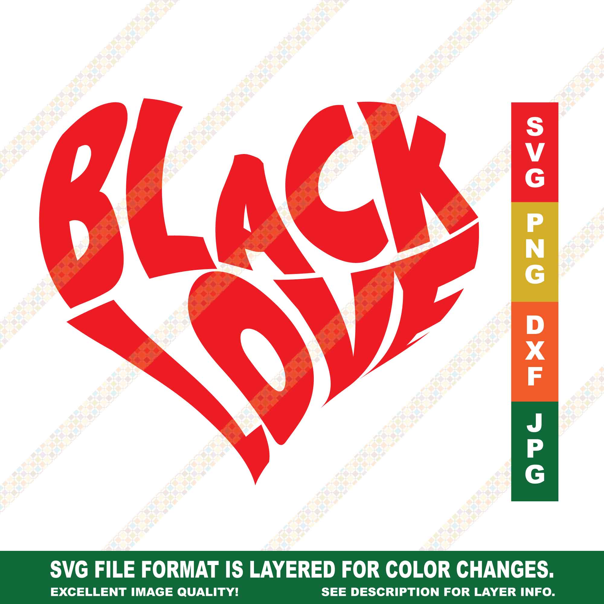 Black Love Valentines Day SVG